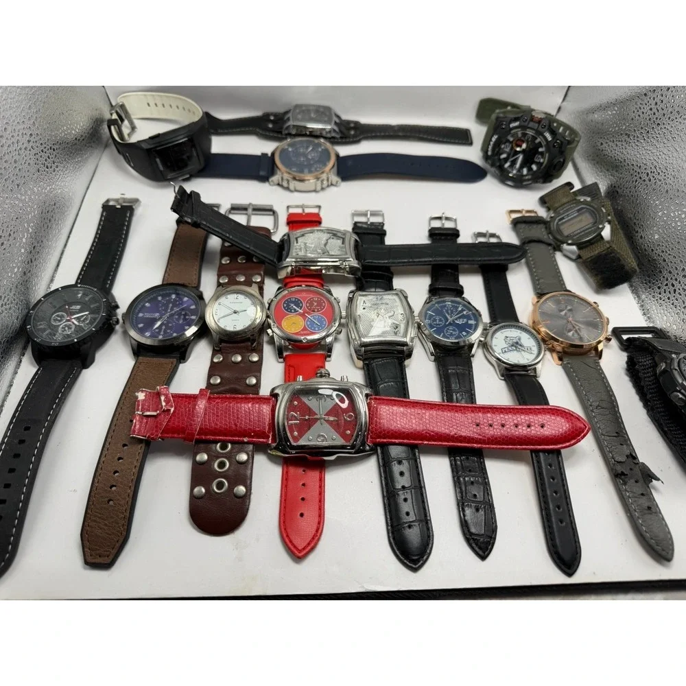 Mixed Brands Mens Watches Lot Of 16 For Parts Or Repair‎
